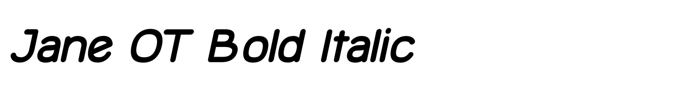 Jane OT Bold Italic